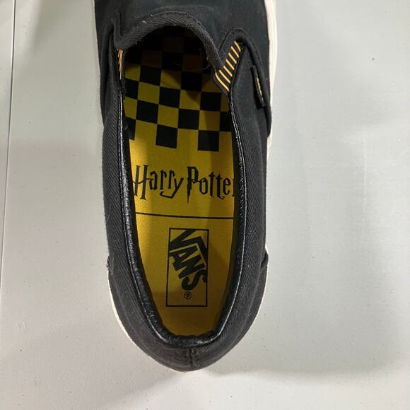 VANS X Harry Potter Hufflepuff Men\'s Sneaker Size 10 Classic Black Slip-on Shoes main image 4